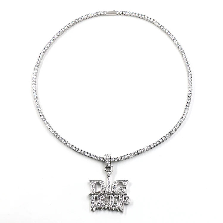 Letter Hip Hop Pendant