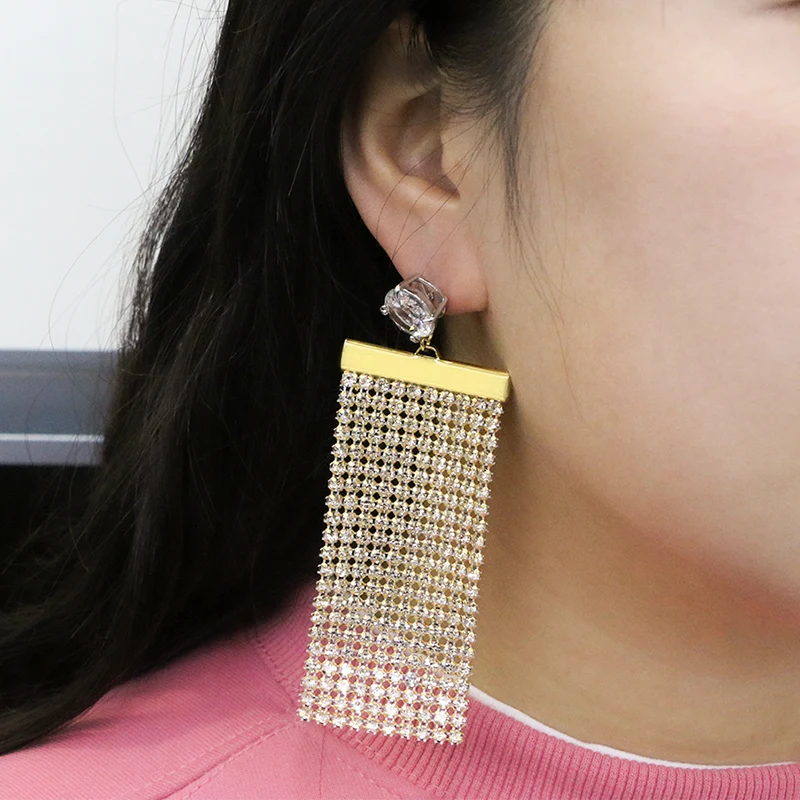 Sparkle diamanten oorbellen