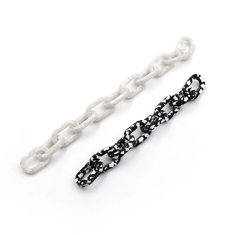 Pearlescent en Black Chain Handles set