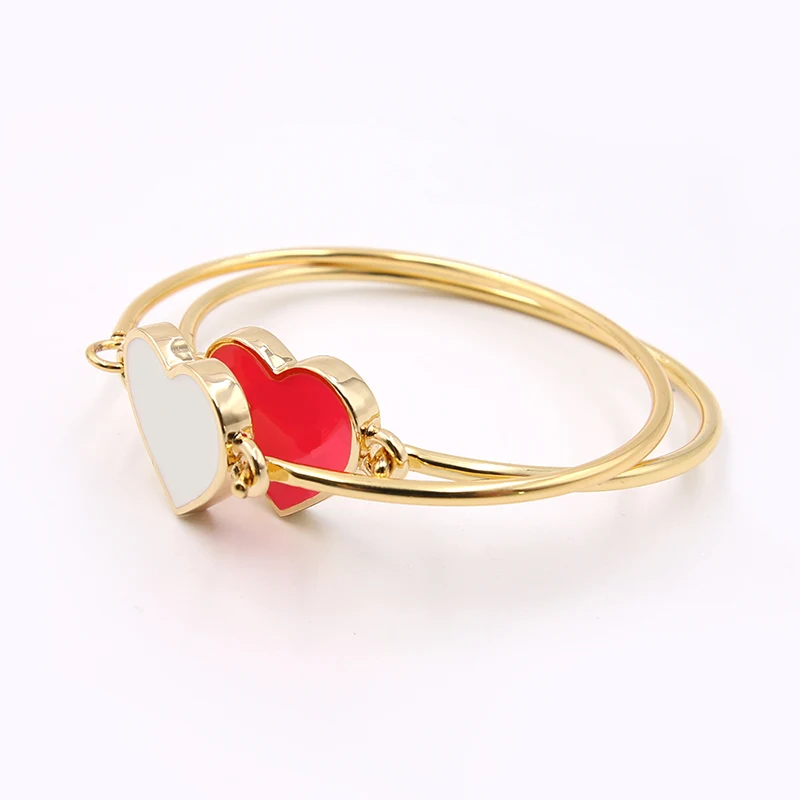 Rode email harten armband