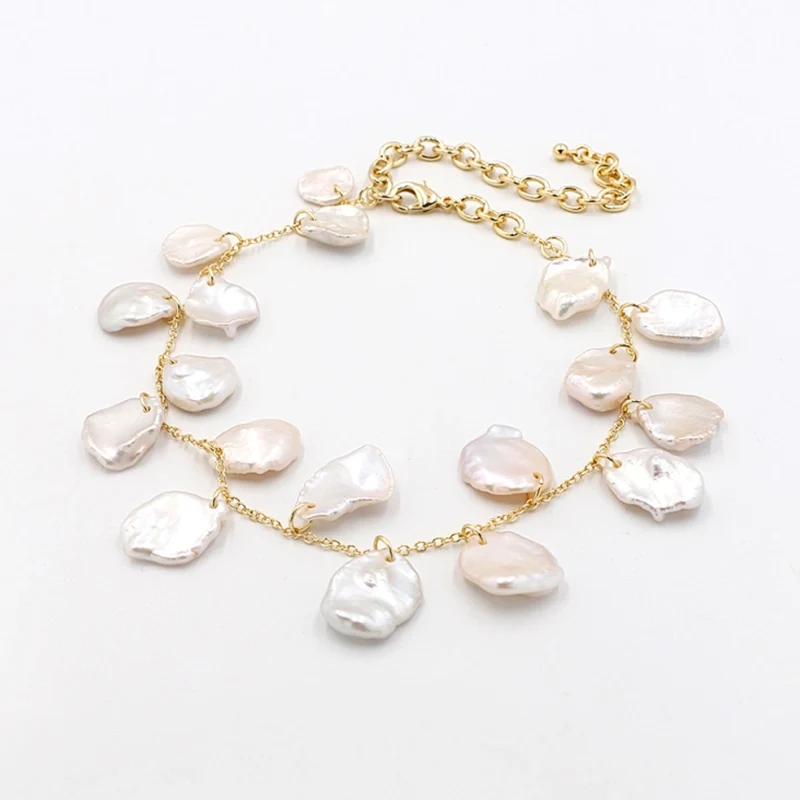 Retro en klassieke barokke parels ketting