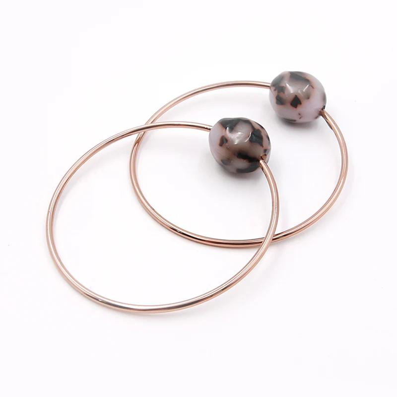 Rose Gold-Toned Infinity Hoop Bracelet