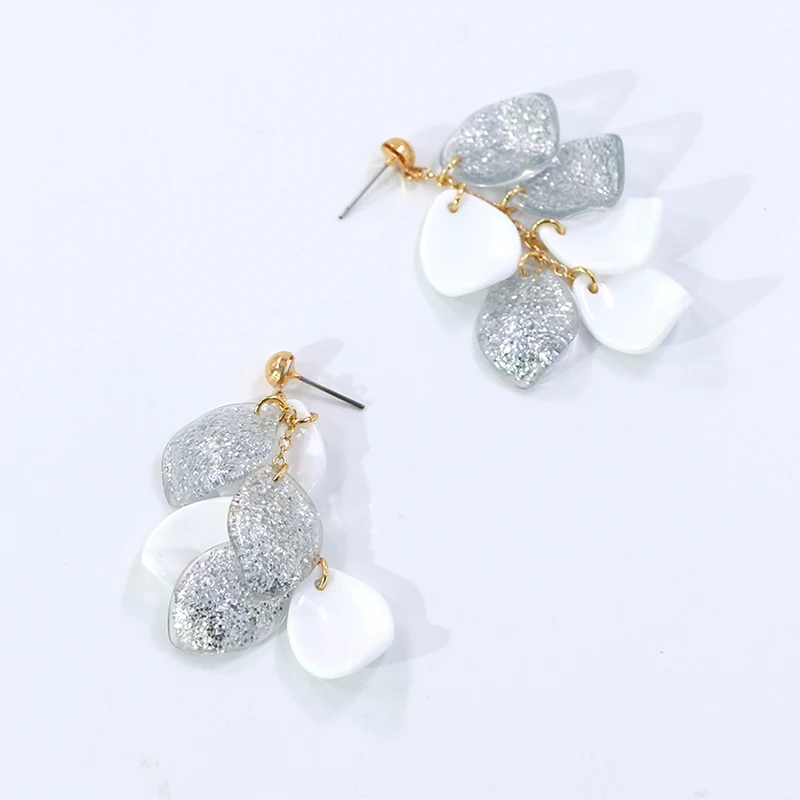 Scaly Glitter Resin oorbellen